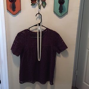 J. Crew plum top