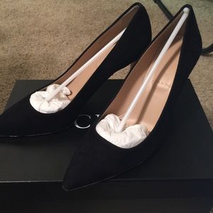 J crew everly suede pump black size 7 brand new