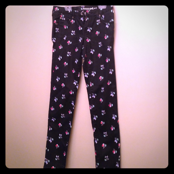 Tommy girl designer print jeans