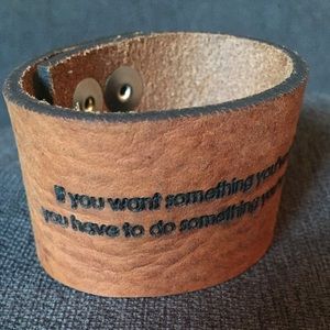 Rustic Cuff - Leather - Inspirational
