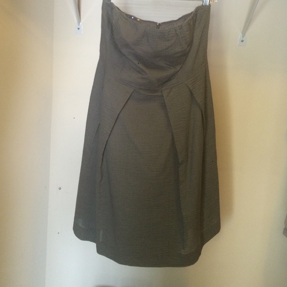 Authentic J Crew Cotton Strapless Dress