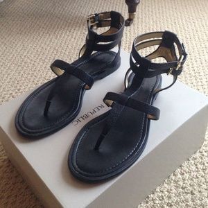 Banana Republic black gladiator sandals
