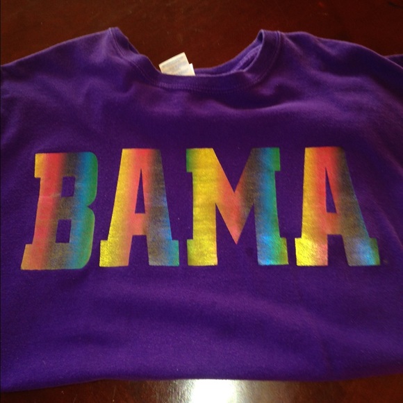 Alabama tee shirt purple size large