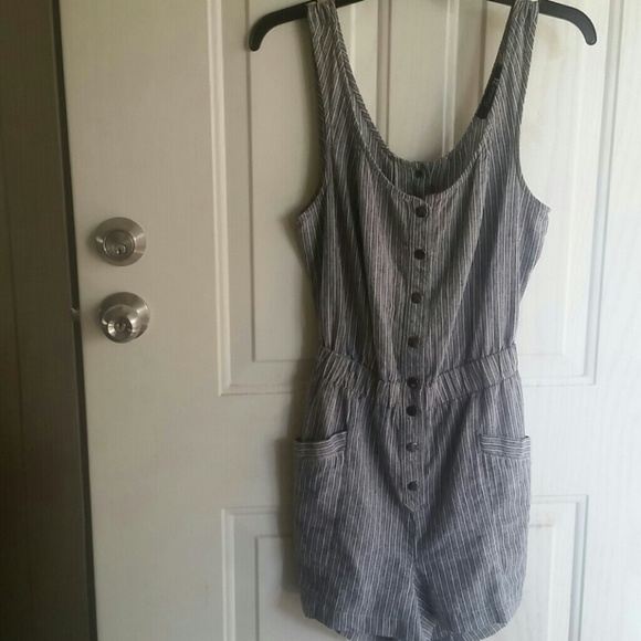 Awesome stripped romper! NWOT