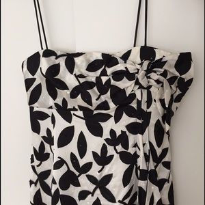 Emporio Armani black & white sequin cocktail dress