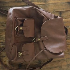 H&M pleather backpack. Only used once!