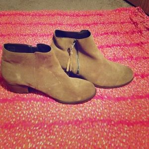 Brown Suede Aldo Booties