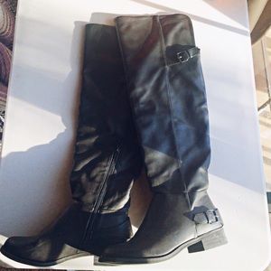 🍂🍂Modcloth Black Vegan Leather Riding Boots🍂🍂