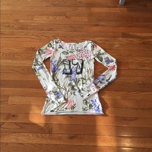 Long sleeve floral shirt