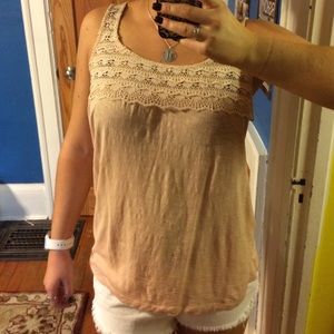 J Crew detailed key hole tank!