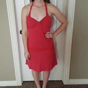 **SOLD**AE red polka dot dress