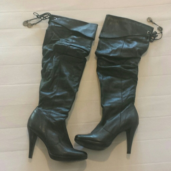 Jessica simpson Leather heeled boots
