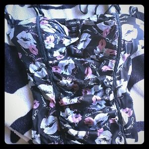Bebe tanktops with kissey faces