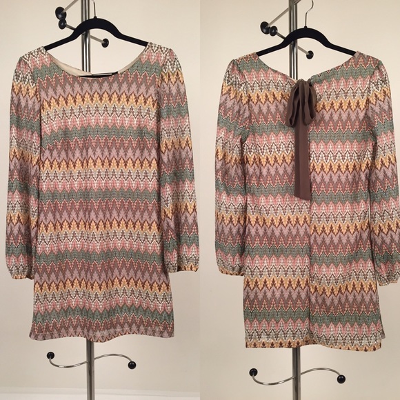 By Together Tied Colorful Dress Size Medium