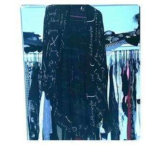 Long shawl like kimono