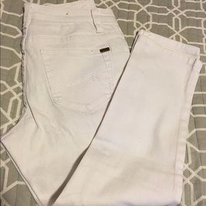 White crop jeans. Never worn