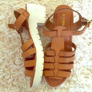 Platform sandal size 8 worn once