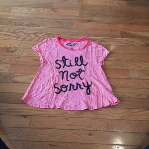 Red and white crop top