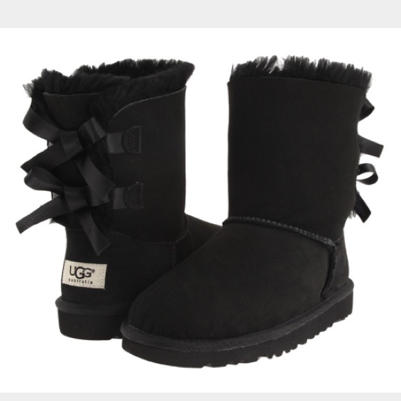 Black UGG Bailey Bow boots