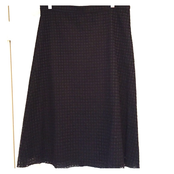 Black max Mara skirt with lace detail