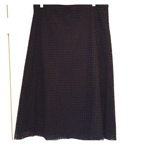 Black max Mara skirt with lace detail