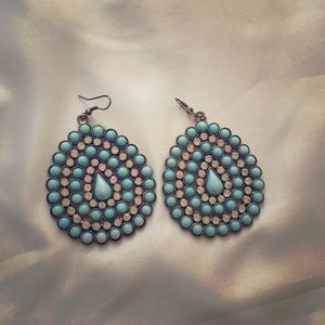 Beautiful turquoise and gemstone earrings~