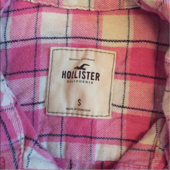 Hollister Pink Flannel - Picture 2 of 3
