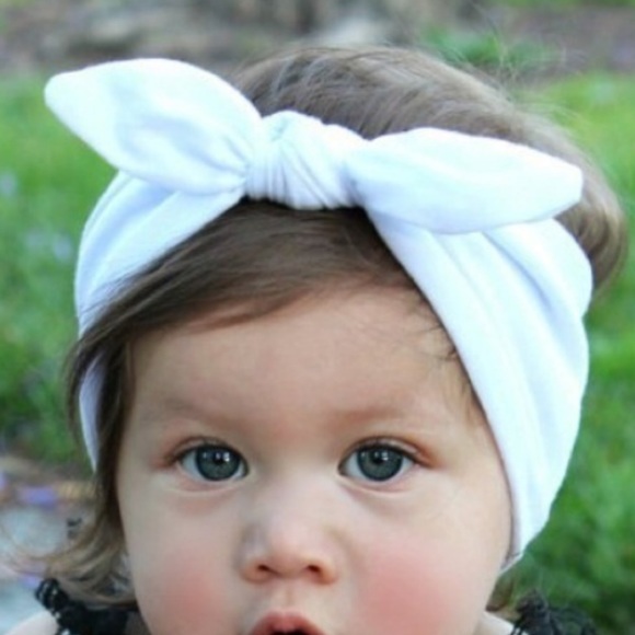 Red & White Baby headband