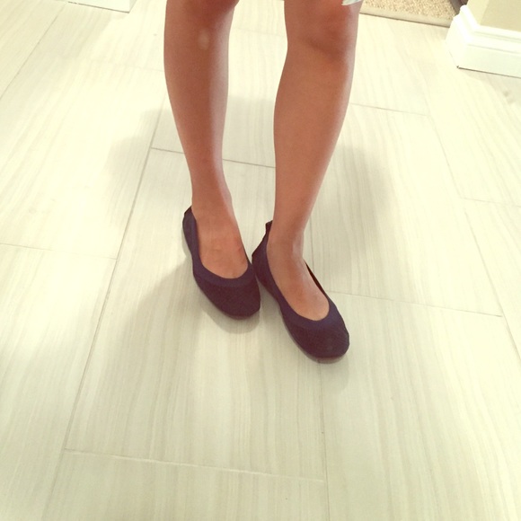 Yosi Samra Navy Ballet Flats sz 5