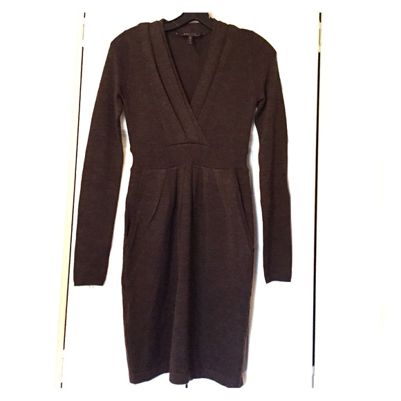 BCBG Brown Sweater Dress