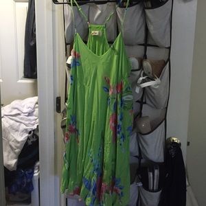 Green Hollister Floral Dress