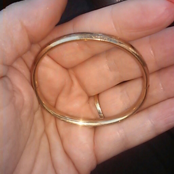 💜12k gold filled 1920's antique.❤childs bangle
