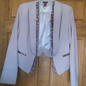 Blazer With Sequins