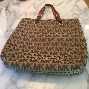 MICHAEL KORS large monogram tote