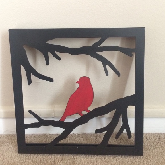 Three piece bird wall hanging