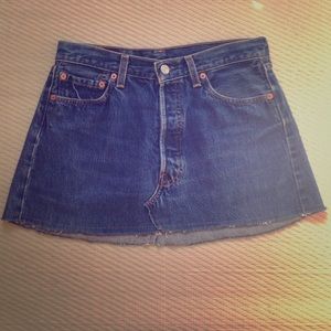 Levi 501 Denim MINI Skirt