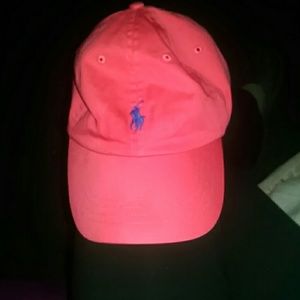 Peach polo Ralph Lauren hat