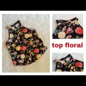 New without tag top floral