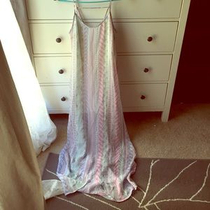 Lavender Tribal Maxi Dress