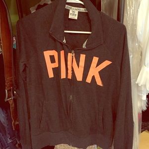 Charcoal grey Pink sweatshirt