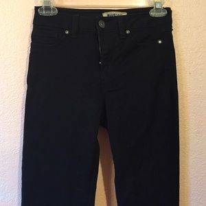 High rise black skinny jeans