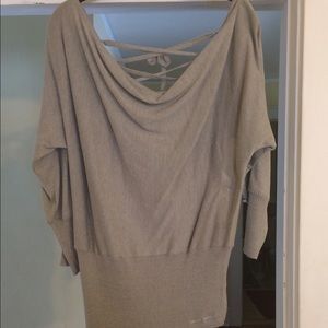 DKNY Lace- up back sweater