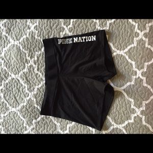 Victoria Secrets PINK workout spandex shorts