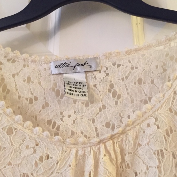 Cream lace top - Picture 2 of 3