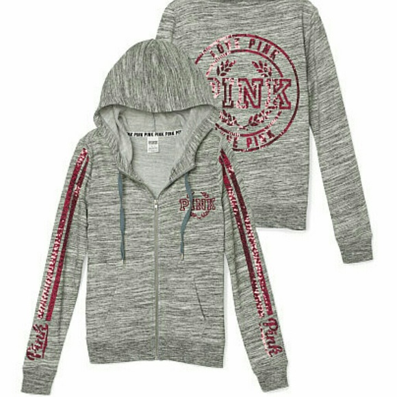 Victoria's secret pink full zip hoodie - Picture 1 of 1