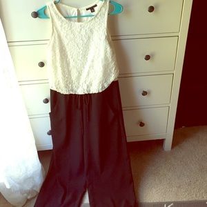 Lace top Jumpsuit Size Small