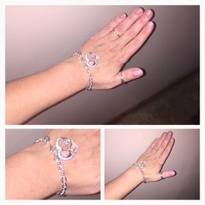 Guess Jewelry - NEW .925 Silver Guess Necklace & Bracelet Set Guess Jewelry - NEW .925 Silver Guess Necklace & Bracelet Set