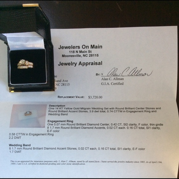 Diamond Wedding Set - Picture 3 of 3