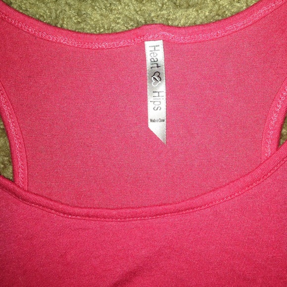 Cute hot pink cropped shirt