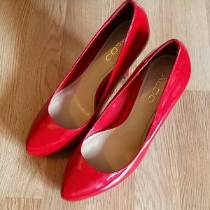 Aldo red high heels